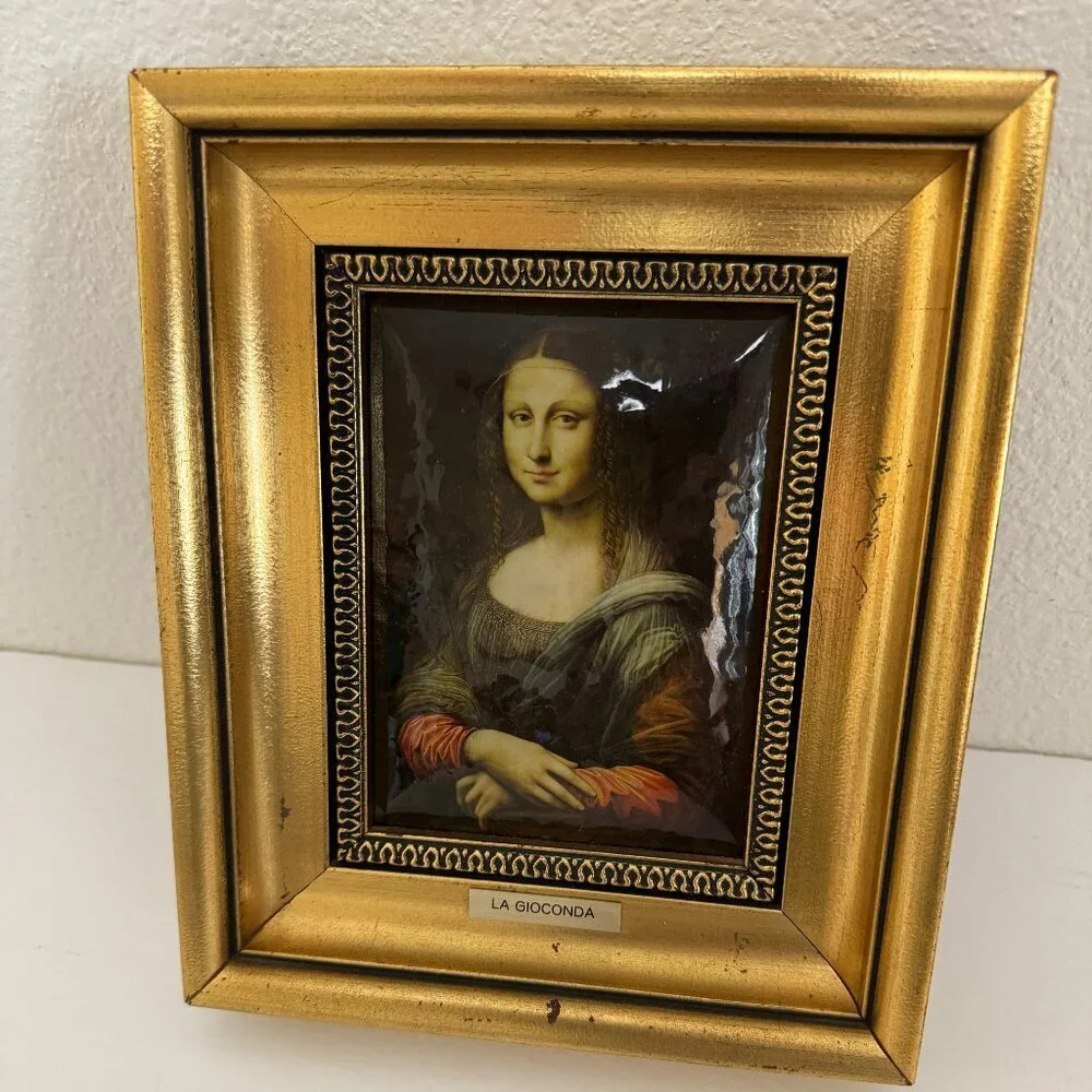 Vintage Reproduction Leonardo da Vinci Mona Lisa La Giaconda